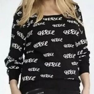 Torrid x Rebel Wilson Black White Spellout Sweater Size 3X